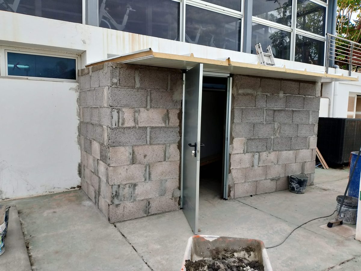 Proceso de construcción con bloques en Gran Canaria